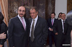 Daniel Hadad en primer plano junto al Embajador.