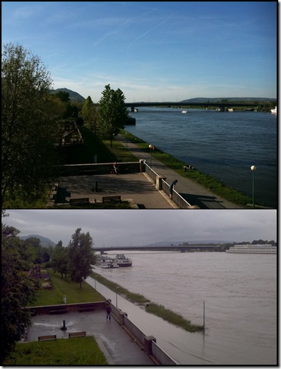 Danube before after