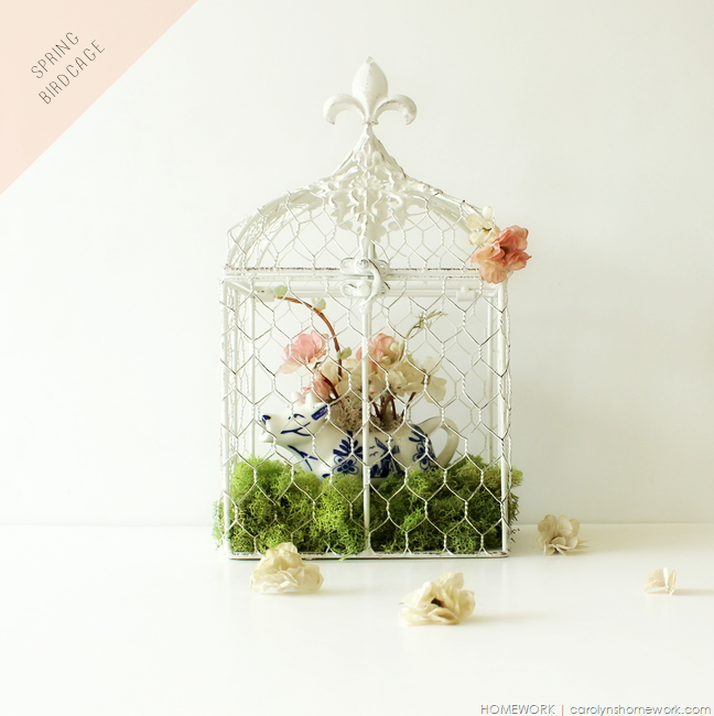 Spring Birdcage via homework | carolynshomework.com