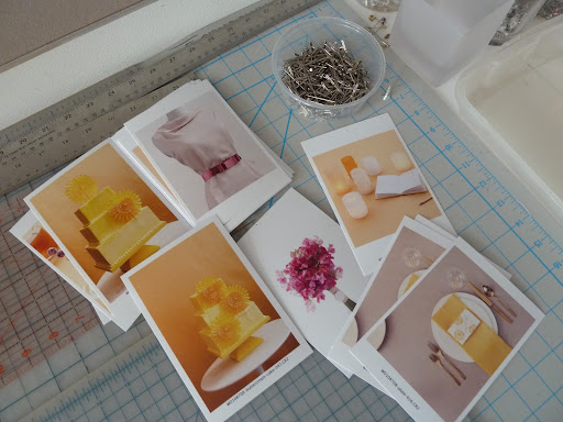 Polaroids from the shoot.