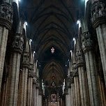 inside duomo in Milan, Italy 