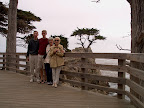 Mike, Douglas, Adele Stebila, and Josephine Davison at the Lone Cypress