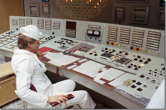 Operator at the Chernobyl Nuclear Power Plant
