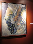 This striking painting was created by a student shortly after Hurricane Katrina disrupted so many lives.