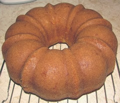 cran cardamon cake on cooling rack