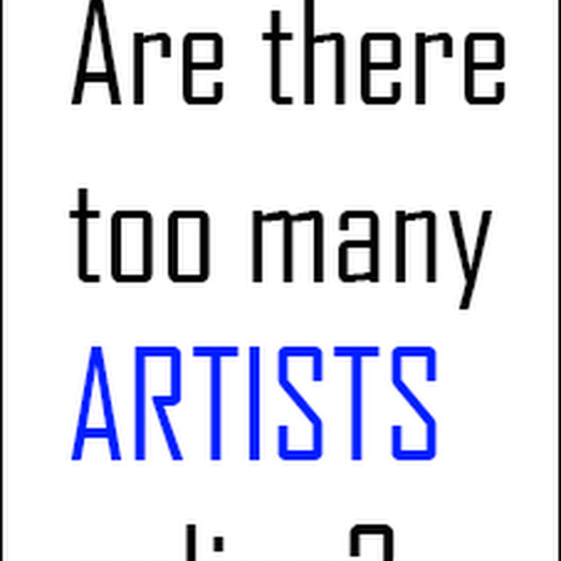 Are There too Many Visual Artists Online?