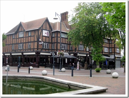 Watford High Street near "The Pond".