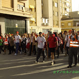 Iniciando marcha hacia el Parque de la Huerta