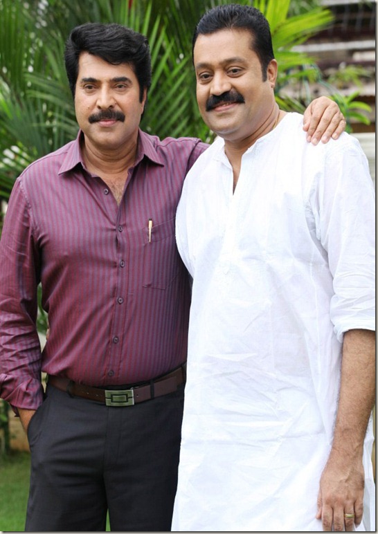 Mammootty, Suresh Gopi in The King and Commissioner Stills