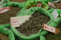 The stall had some very interesting herbs...