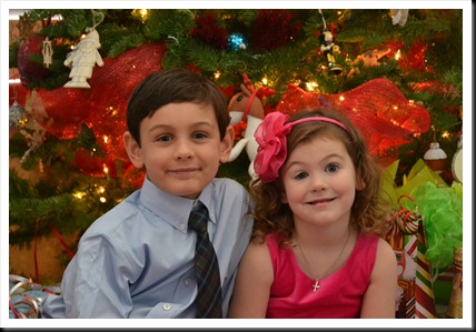 kids under tree