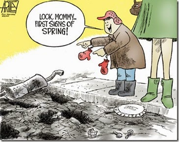 cartoon first sign of spring