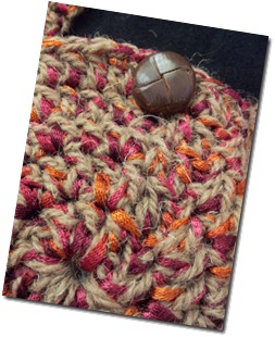 Red-Tweedi Bag - Yarn Mix Detail