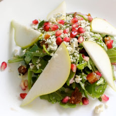Pomegranate, Pear and Gorgonzola Salad