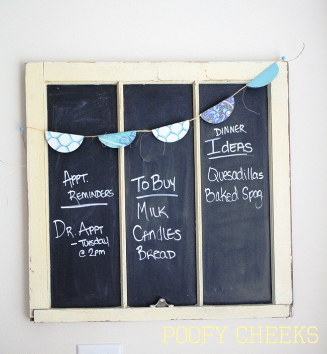 Vintage Window Redo - Chalkboard Window