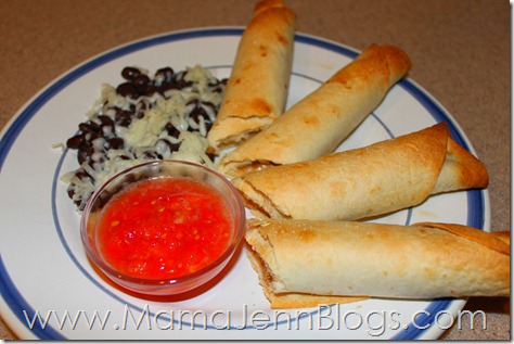 Simplified Dinners eBook Meal: Creamy Chicken Taquitos