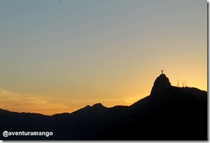 Entardecer com o Cristo Redentor