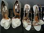 What shoes should Liz choose? We called in models from My Glass Slipper and Perfect Details. These are Badgley Mischka.