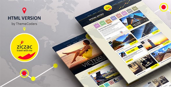Ziczac Travel – HTML5 Responsive Booking Template - Travel Retail