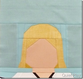 Paper pieced LEGO Luke Skywalker Paper pieced LEGO Luke Skywalker