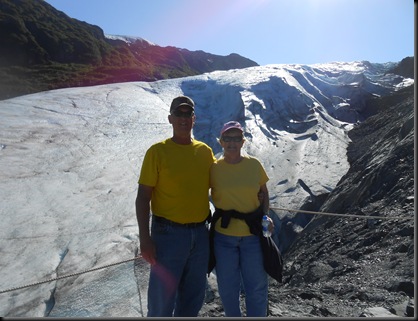 Chris and I in front of Exit Glacier