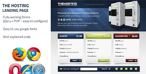 The Hosting - Landing Page - Hosting Technology