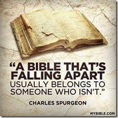Bible falling apart Bible falling apart