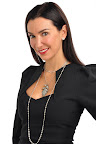 Designer Colette Steckel wearing a few of her designs.