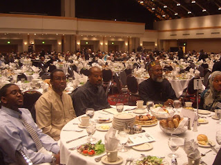 Tariq Nelson (3rd from left) gives the look with Imam Johari