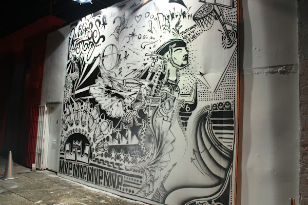 LeBron James 4xMVP Art Installation Wynnwood Miami