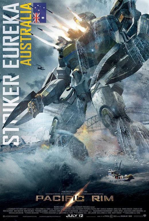 Pacific Rim Poster with Australian Jaeger Striker Eureka