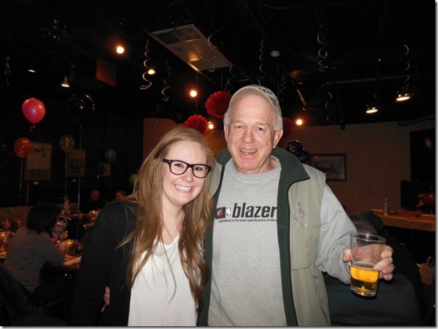 uncle bert and I at his 70th birthday