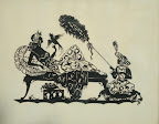 Siluette. Art nr. 30017. Mått ink ram. 23x29.