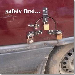 Petrol Rates hiked, Funny picture of locking petrol tank