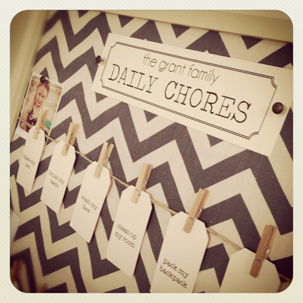 diy chore board diy chore board