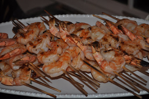 Shrimp from the barbie