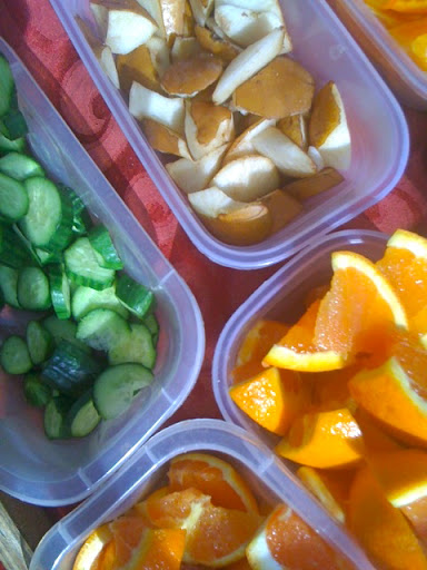 More samples: Pears, tiny cucumbers and more citrus. More samples: Pears, tiny cucumbers and more citrus.