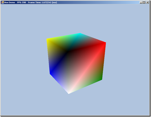 A Colored Cube in DirectX 11 and SlimDX