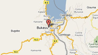 Carte de Bukavu au Sud-Kivu.