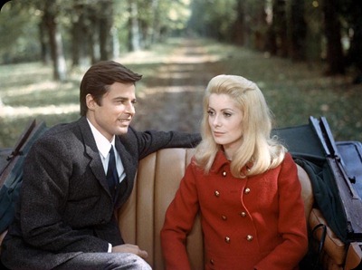 Prod DB © Five Film/Paris Film / DR BELLE DE JOUR (BELLE DE JOUR) de Luis Bunuel 1966 FRA/ITA avec Jean Sorel et Catherine Deneuve couple, voiture decapotable, manteau de Yves Saint Laurent Prod DB © Five Film/Paris Film / DR BELLE DE JOUR (BELLE DE JOUR) de Luis Bunuel 1966 FRA/ITA avec Jean Sorel et Catherine Deneuve couple, voiture decapotable, manteau de Yves Saint Laurent