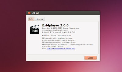 ExMplayer 3.0.0 in Ubuntu - info