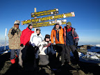 Summit = 19,340' (Augustino, Steven, Simina, Maggie, Me, Zakriah) 6:45 AM Jan 1, 2010.