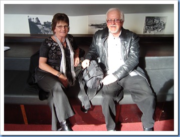 Phyllis and Gavin Prentice (Break Thru) in the Foyer to The PumpHouse Theatre prior to start of the Concert. Photo courtesy of Peter Littlejohn. Phyllis and Gavin Prentice (Break Thru) in the Foyer to The PumpHouse Theatre prior to start of the Concert. Photo courtesy of Peter Littlejohn.