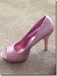 One pink slipper