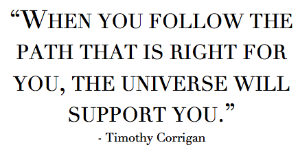 Timothy Corrigan Quote via La Dolce Vita