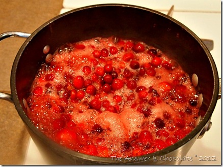 Cranberries foamy