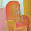 "Yellow Chair" Gouache