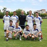 Phuket Wanderers participating in the Tesco Lotus 7s in Bangkok. This tournament includes an all-stars team that features Ian Rush, Viv Anderson, Steve McMahon, Lee Sharpe and the ESPN pundits. Phuket Wanderers won 2, drew 1 and lost 1 game in the group stages. Unfortunately, this was only enough for 3rd spot(we lost 2nd spot on goal difference), which meant we didn