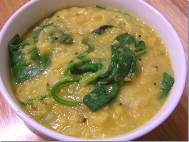 dhal with spinach