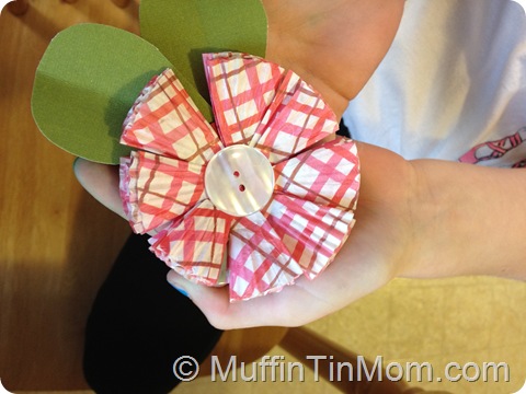 paper cupcake liner flower